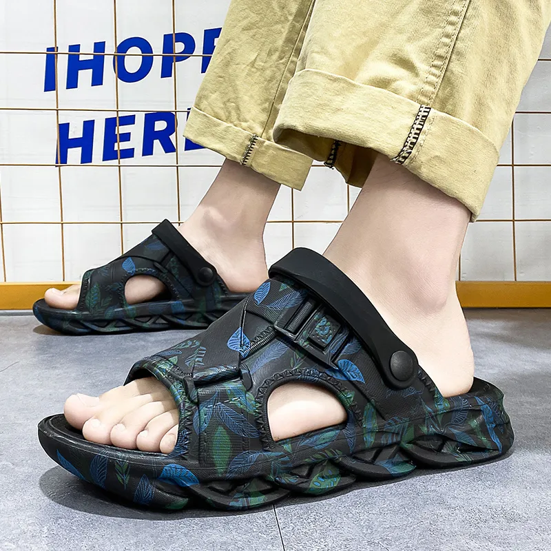 TELENT EVA Slip Resistant Abrasion Resistant Slide Slippers Men's-2