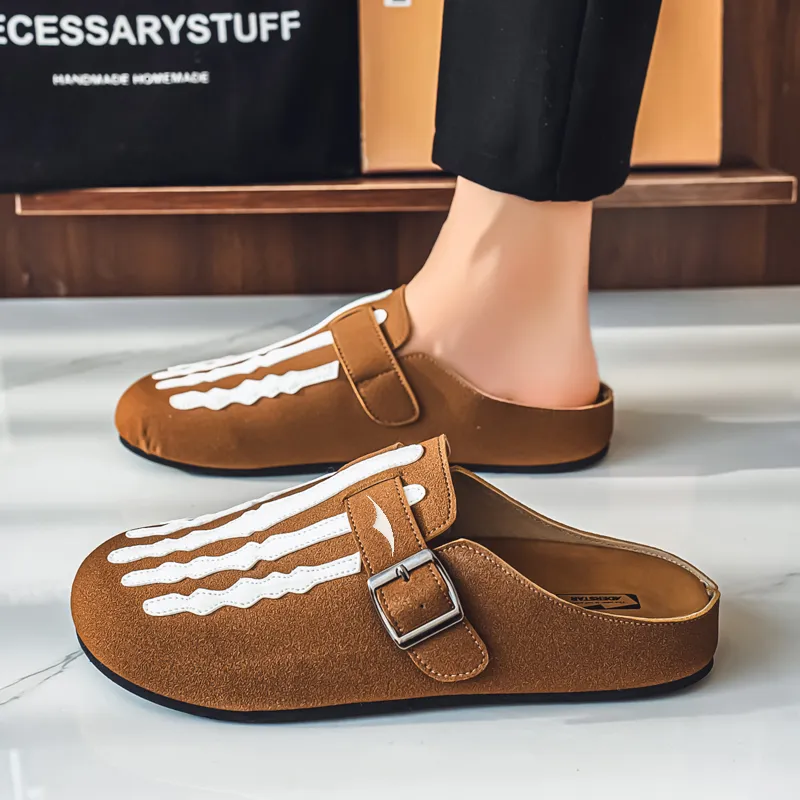 TELENT Slip Resistant Abrasion Resistant Closed Toe Slippers Men's-8