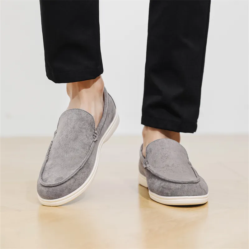TELENT Cushioning, Wear Resistant Low Top Casual Shoes Men's Light Gray-4