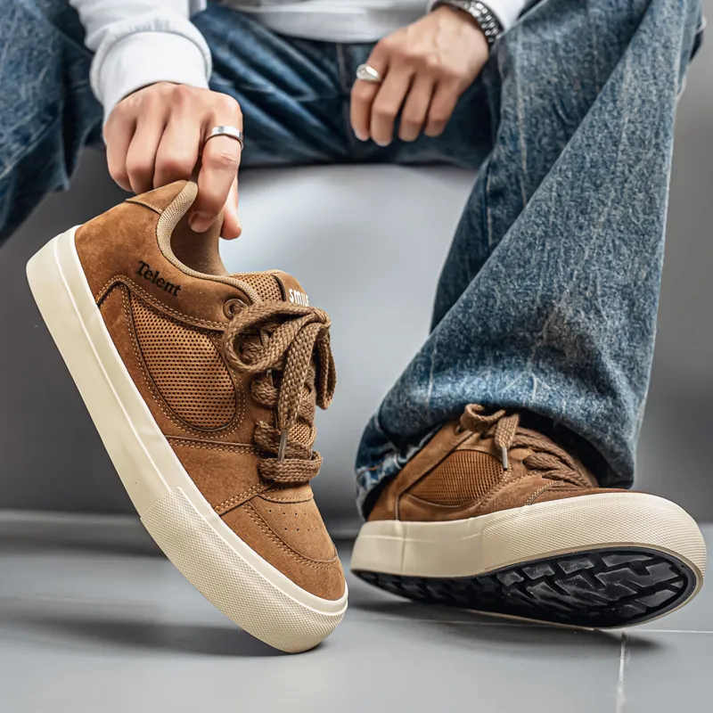 TELENT Cushioning Abrasion Resistant Breathable Low Top Skateboard Shoes Men's-11