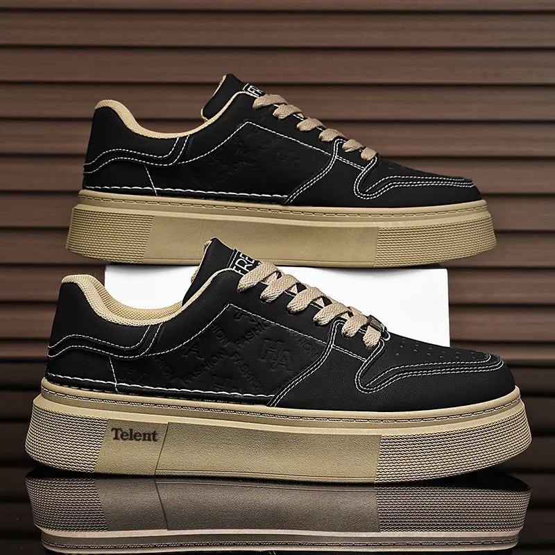 TELENT Cushioning Abrasion Resistant Breathable Low Top Skateboard Shoes Men's-3