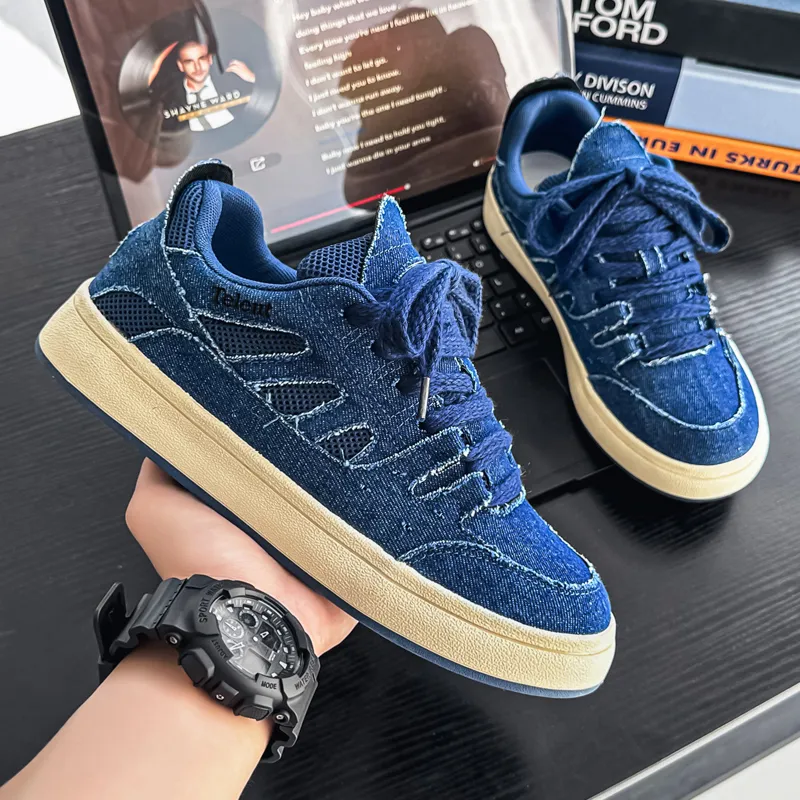 TELENT Cushioning Abrasion Resistant Breathable Low Top Skateboard Shoes Men's-13