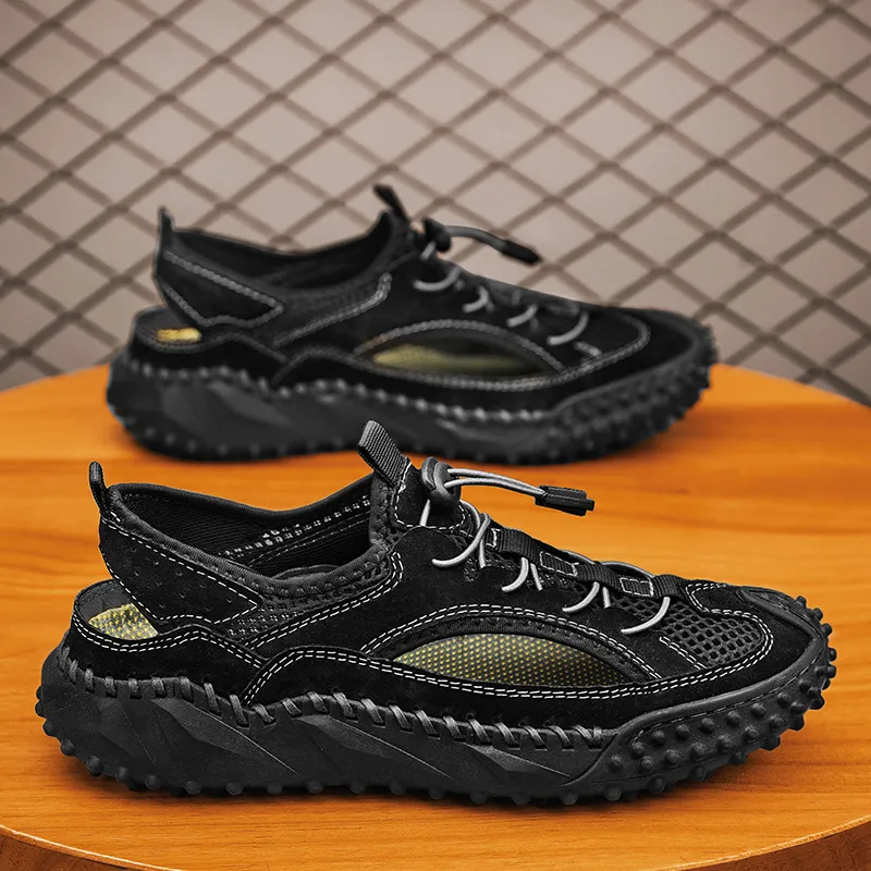 TELENT Slip Resistant Breathable Abrasion Resistant River Trekking Shoes Men's-2