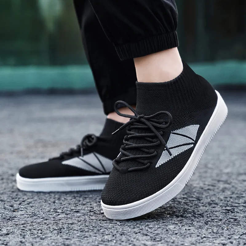 TELENT Abrasion Resistant Breathable Mid Top Casual Shoes Unisex-8