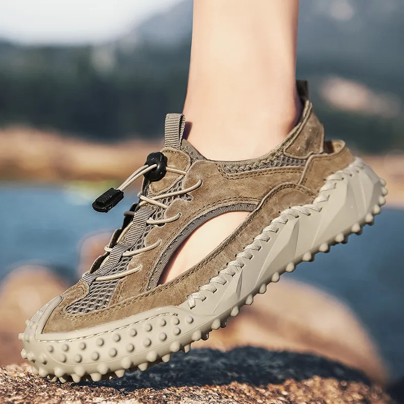 TELENT Slip Resistant Breathable Abrasion Resistant River Trekking Shoes Men's-11