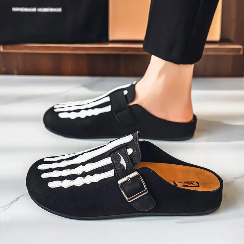 TELENT Slip Resistant Abrasion Resistant Closed Toe Slippers Men's-2