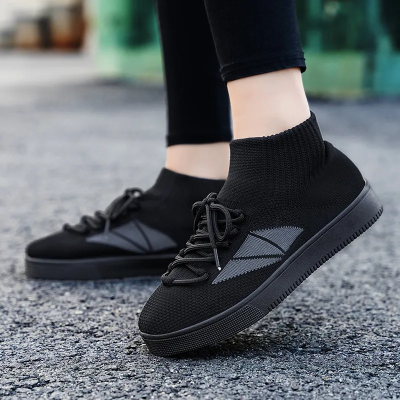 TELENT Abrasion Resistant Breathable Mid Top Casual Shoes Unisex-4