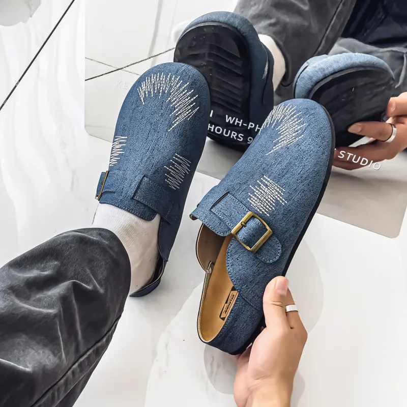 TELENT Slip Resistant Quiet Closed Toe Slippers Men's-11