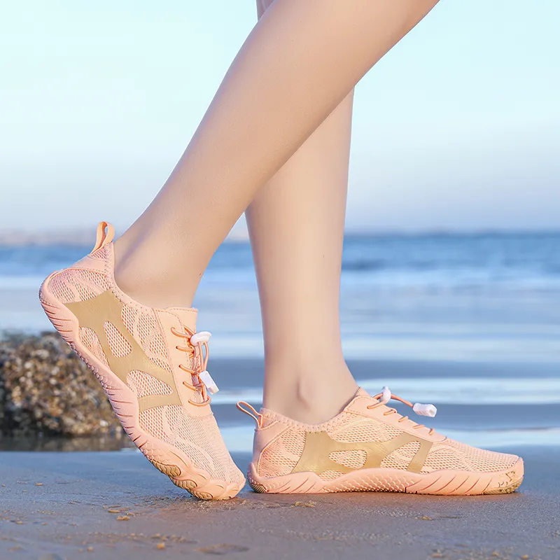TELENT Anti Slip Wear Resistant Low Top Outdoor Shoes Women's Pink-3