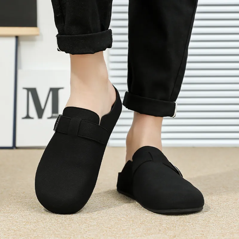 TELENT Slip Resistant Abrasion Resistant Closed Toe Slippers Men's-1