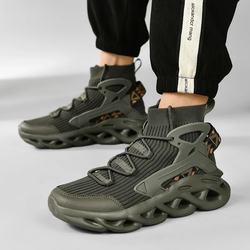 TELENT Cushioning And Breathable High Top Casual Shoes Men's-3