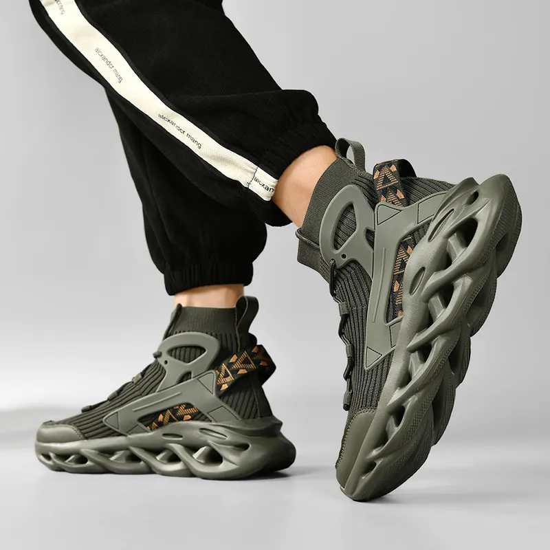 TELENT Cushioning And Breathable High Top Casual Shoes Men's-4