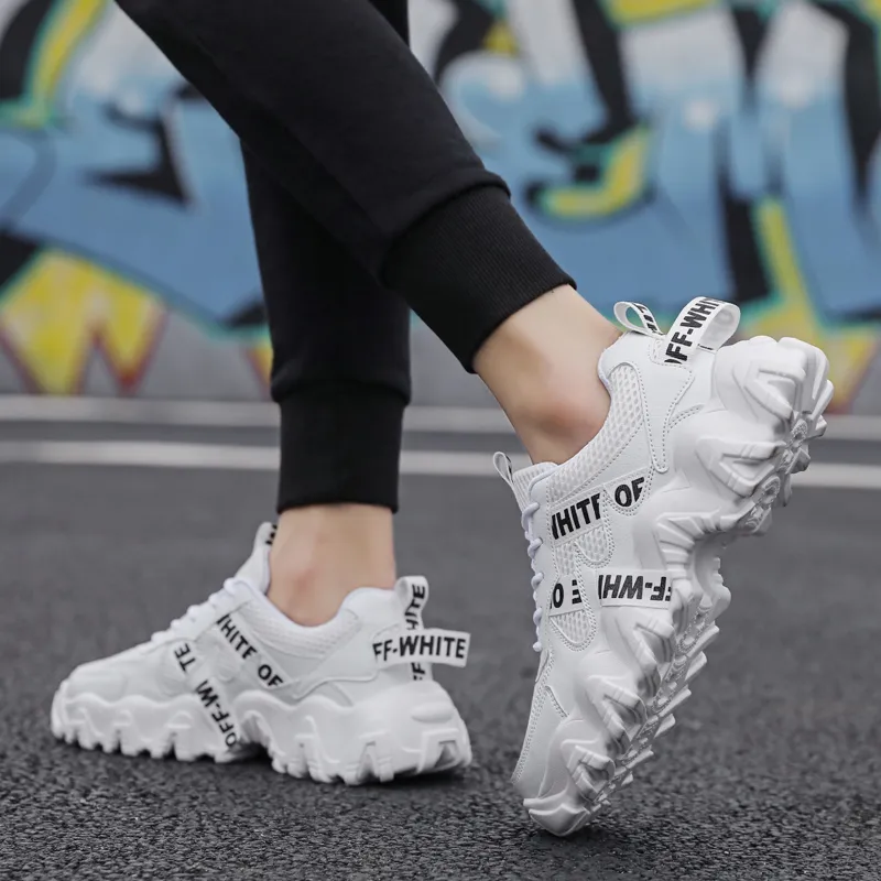 TELENT Abrasion Resistant Shock Absorbers Low Top Chunky Sneakers Unisex-7