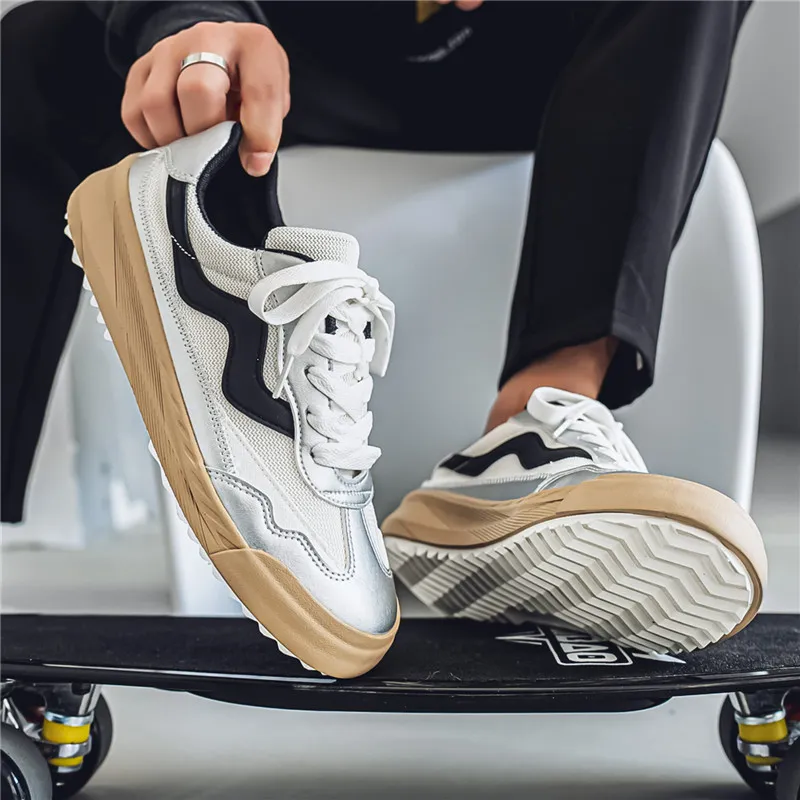 TELENT Cushioning Abrasion Resistant Breathable Low Top Skateboard Shoes Men's-2