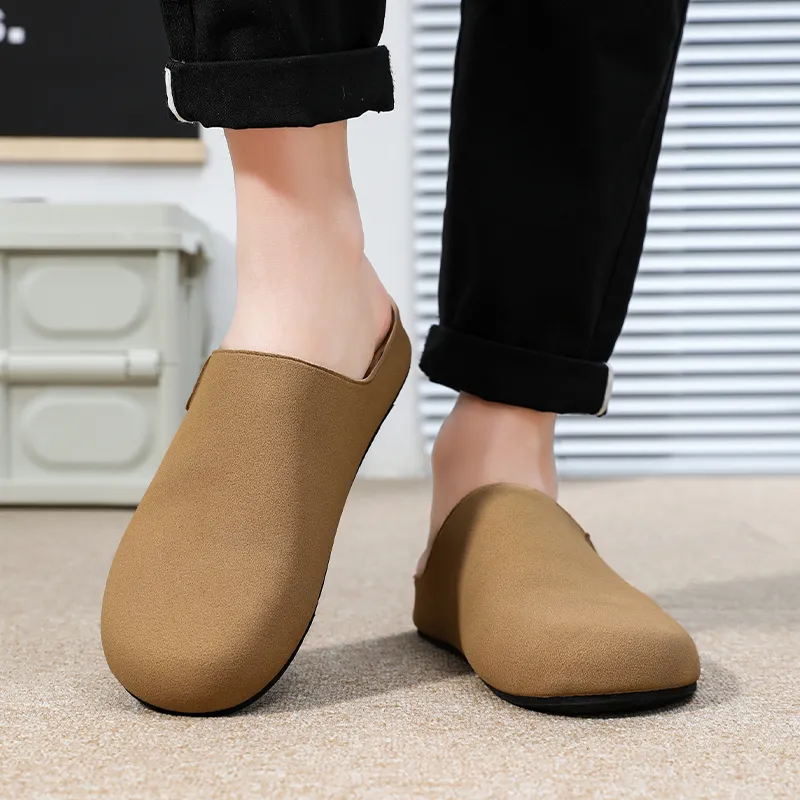 TELENT Abrasion Resistant Slip Resistant Closed Toe Slippers Men's Sand-2