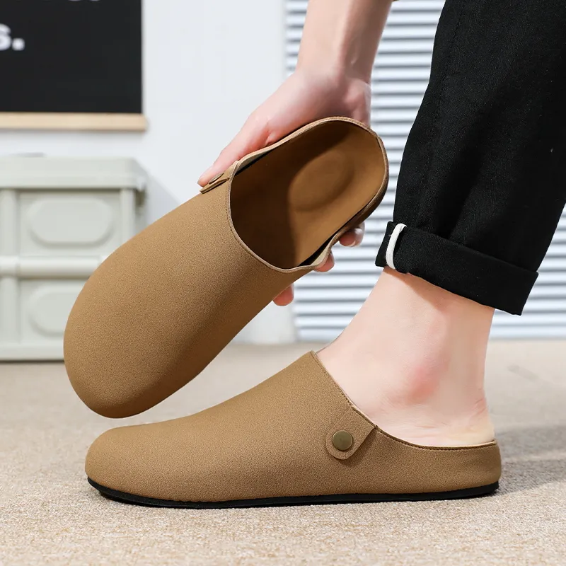 TELENT Abrasion Resistant Slip Resistant Closed Toe Slippers Men's Sand-1
