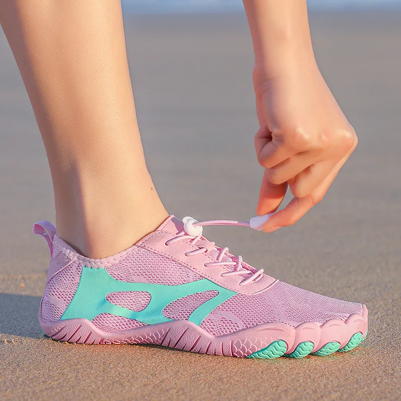 TELENT Odor Resistant Quick Dry Lightweight River Trekking Shoes Women's Pink Moon-4