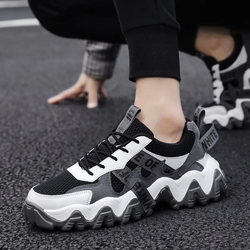 TELENT Abrasion Resistant Shock Absorbers Low Top Chunky Sneakers Unisex-14