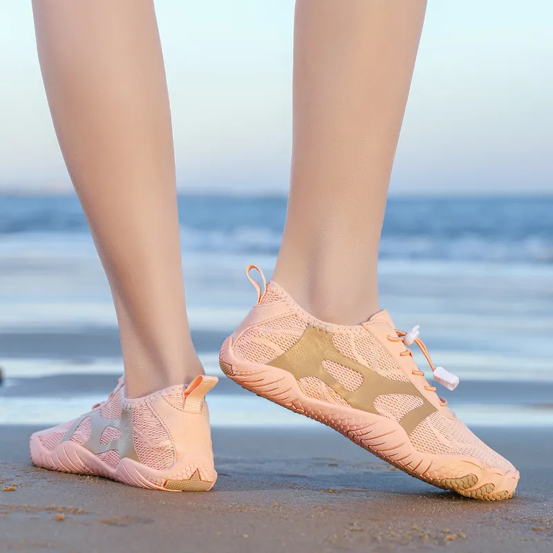 TELENT Anti Slip Wear Resistant Low Top Outdoor Shoes Women's Pink-4