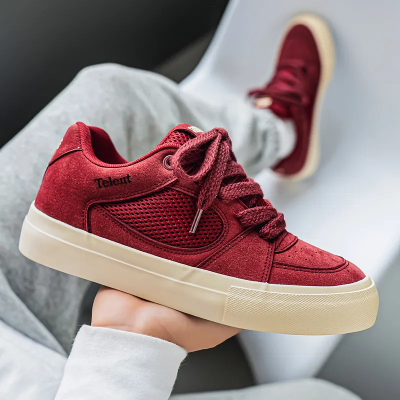 TELENT Cushioning Abrasion Resistant Breathable Low Top Skateboard Shoes Men's-3
