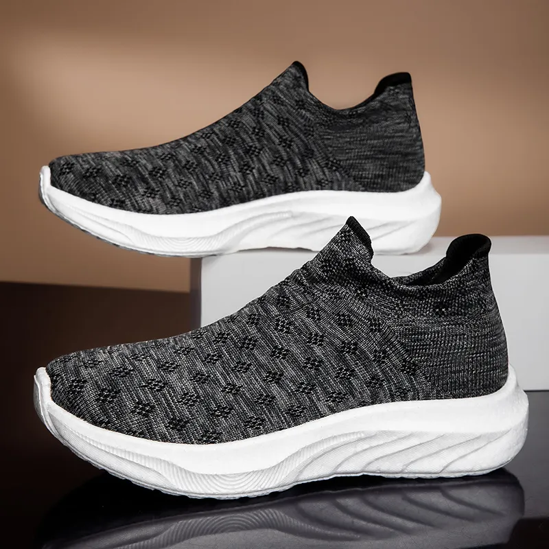 TELENT Breathable And Lightweight Low Top Casual Shoes Unisex Black White-2