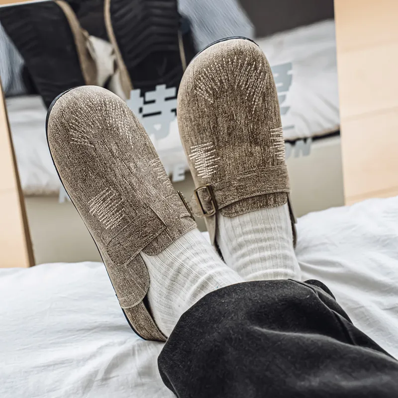 TELENT Slip Resistant Quiet Closed Toe Slippers Men's-16