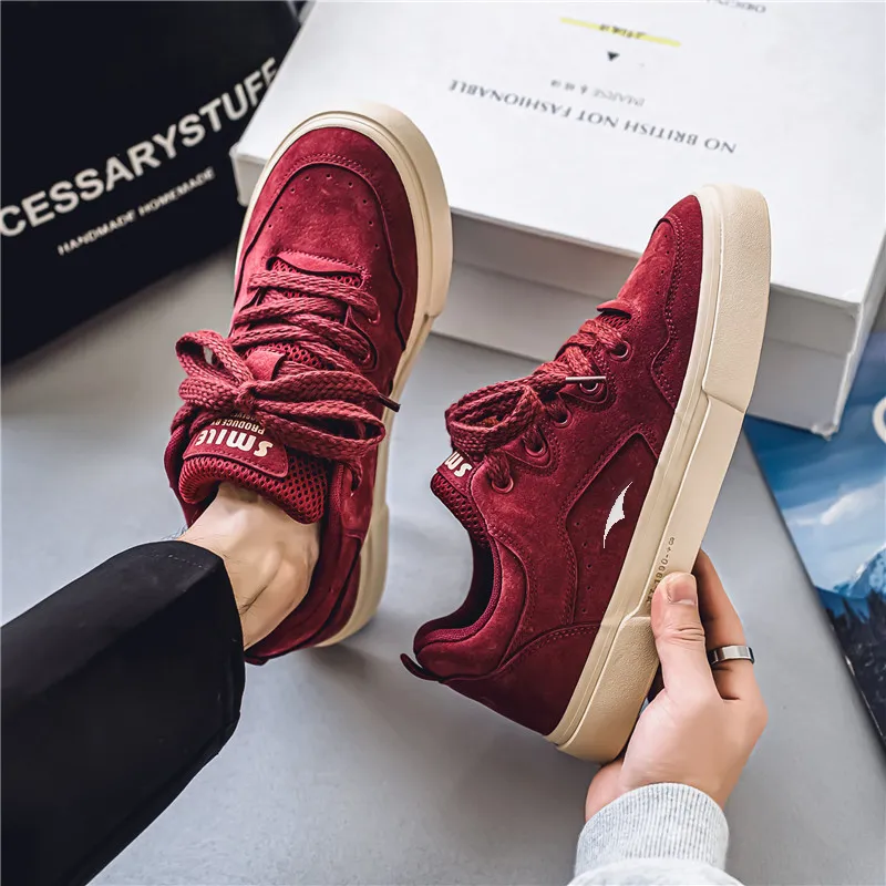 TELENT Cushioning Abrasion Resistant Breathable Low Top Skateboard Shoes Men's-7