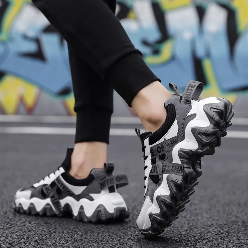 TELENT Abrasion Resistant Shock Absorbers Low Top Chunky Sneakers Unisex-12
