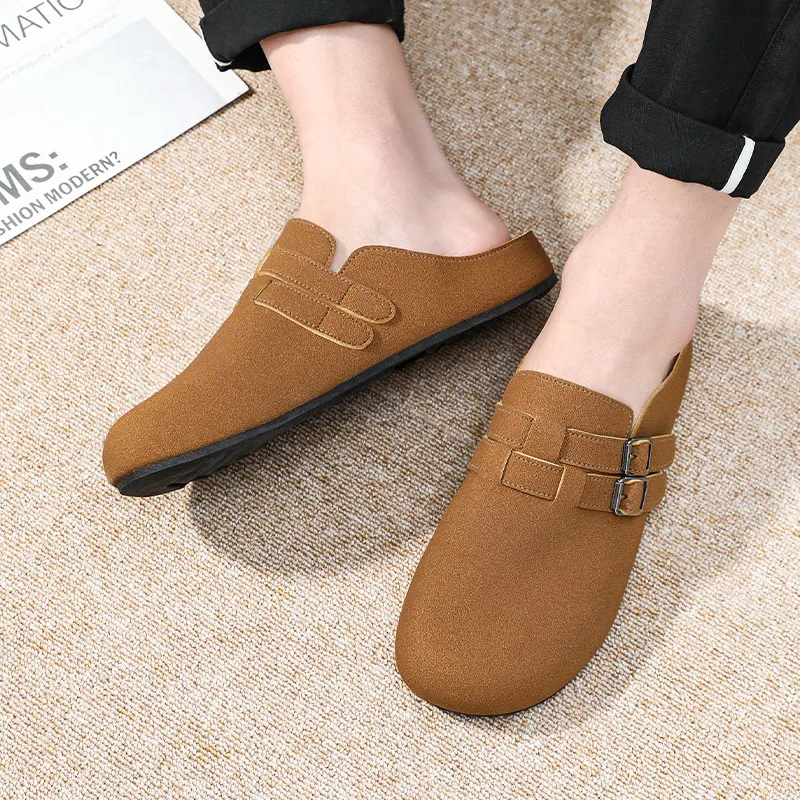 TELENT Slip Resistant Abrasion Resistant Closed Toe Slippers Men's-11