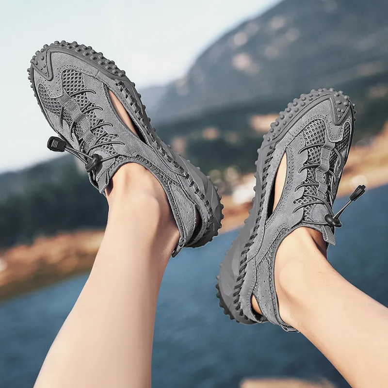 TELENT Slip Resistant Breathable Abrasion Resistant River Trekking Shoes Men's-7