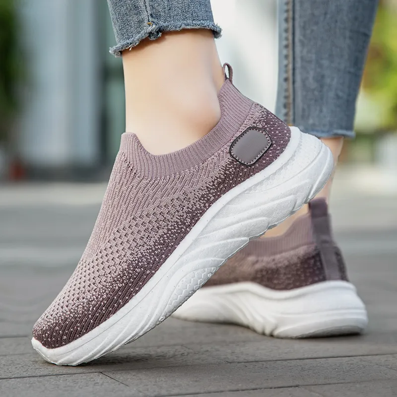 TELENT Slip Resistant And Breathable Low Top Casual Running Shoes Unisex-18