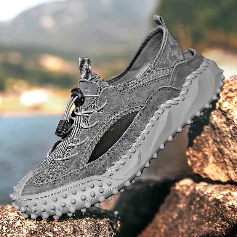 TELENT Slip Resistant Breathable Abrasion Resistant River Trekking Shoes Men's-6