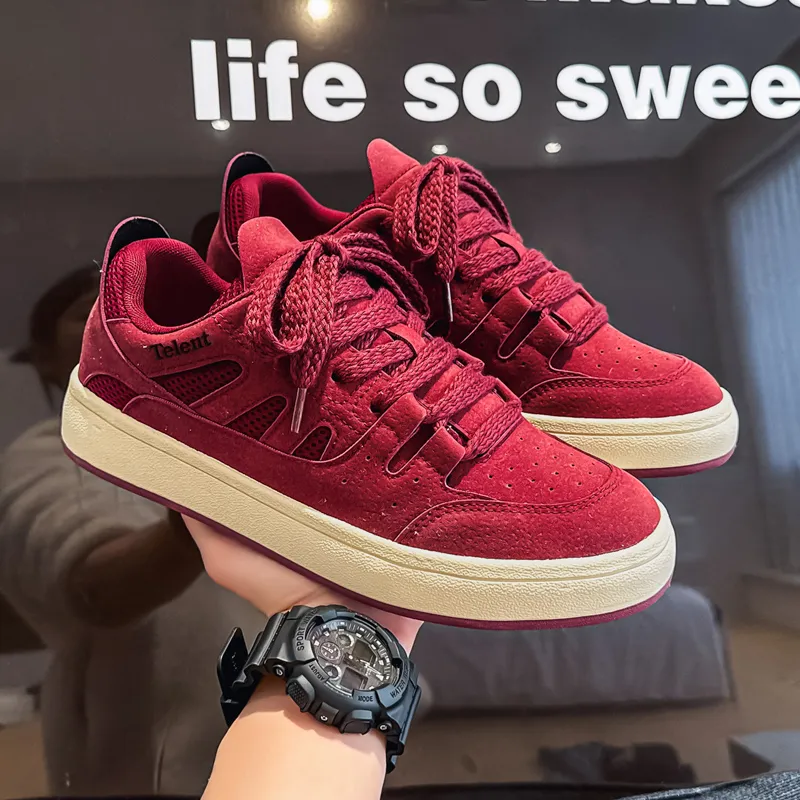 TELENT Cushioning Abrasion Resistant Breathable Low Top Skateboard Shoes Men's-7