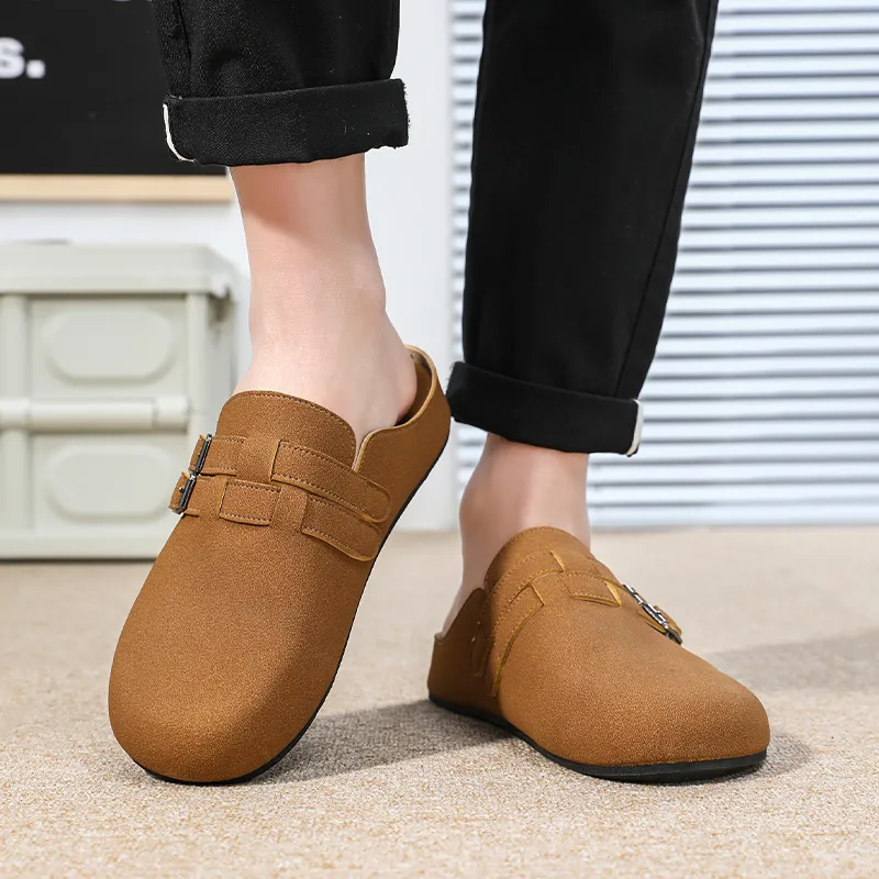 TELENT Slip Resistant Abrasion Resistant Closed Toe Slippers Men's-12
