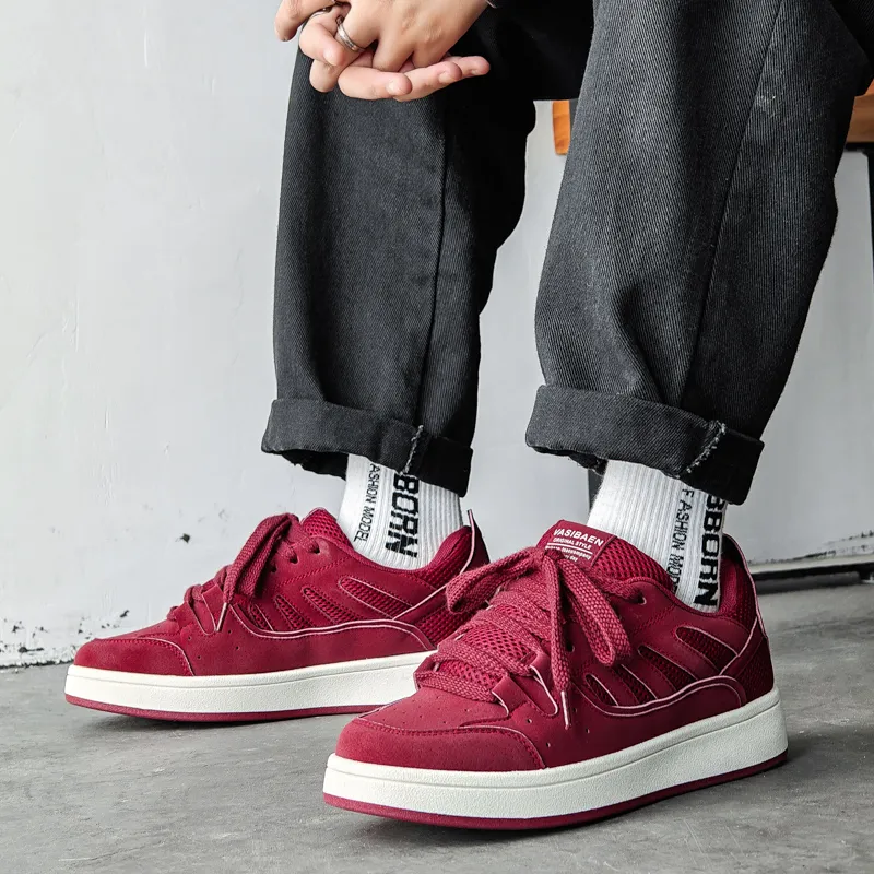 TELENT Cushioning Abrasion Resistant Breathable Low Top Skateboard Shoes Men's-9