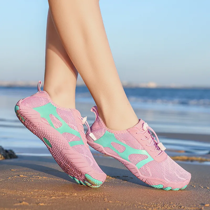 TELENT Odor Resistant Quick Dry Lightweight River Trekking Shoes Women's Pink Moon-5