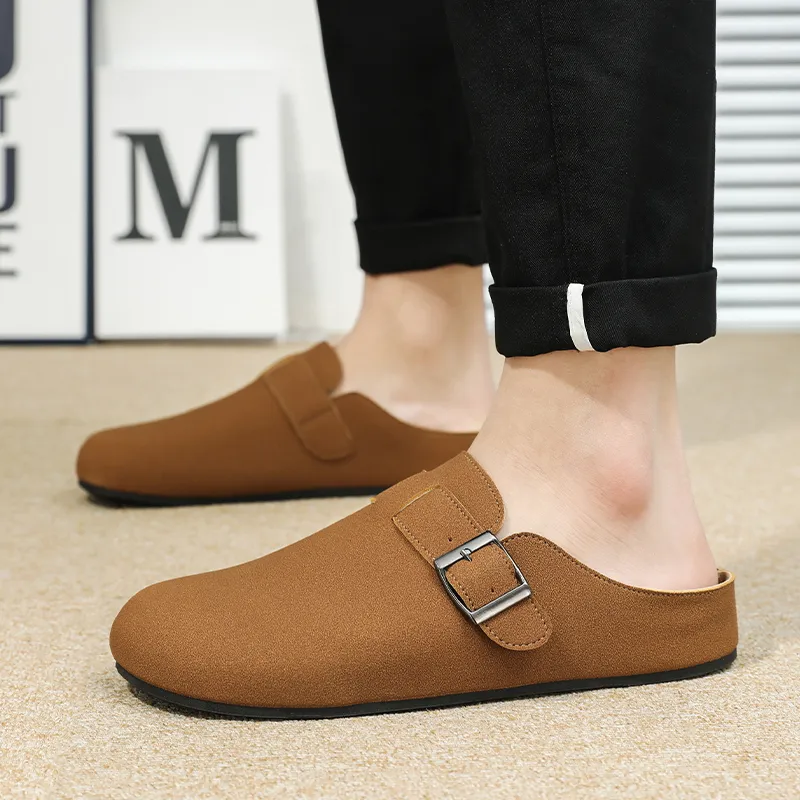 TELENT Slip Resistant Abrasion Resistant Closed Toe Slippers Men's-11