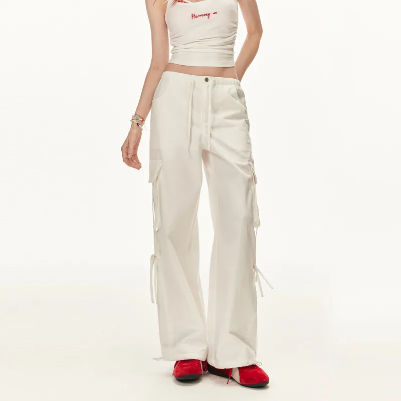 LA CRAWFISH Casual Pants Women's Fairy White-2