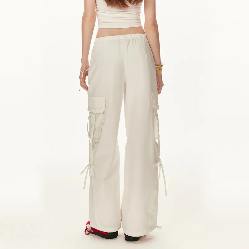 LA CRAWFISH Casual Pants Women's Fairy White-5