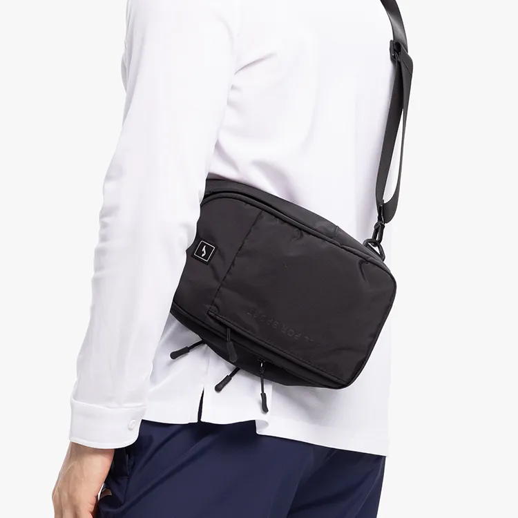 Joma Fabric One Shoulder Crossbody Sling Bags Regular Unisex Black-4