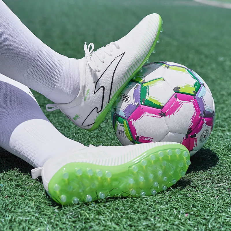 Joma MG Rubber Short Studs Artificial Ground Soccer Shoes Men's White Green-8