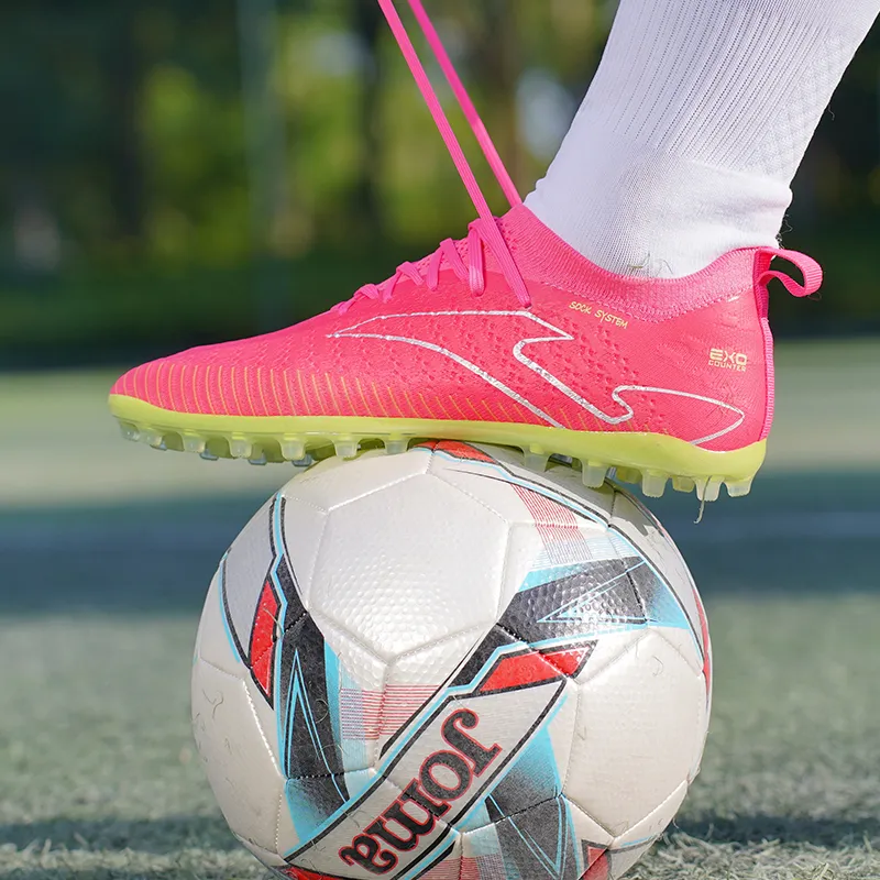 Joma MG Rubber Short Studs Artificial Ground Soccer Shoes Men's Rose Red-6