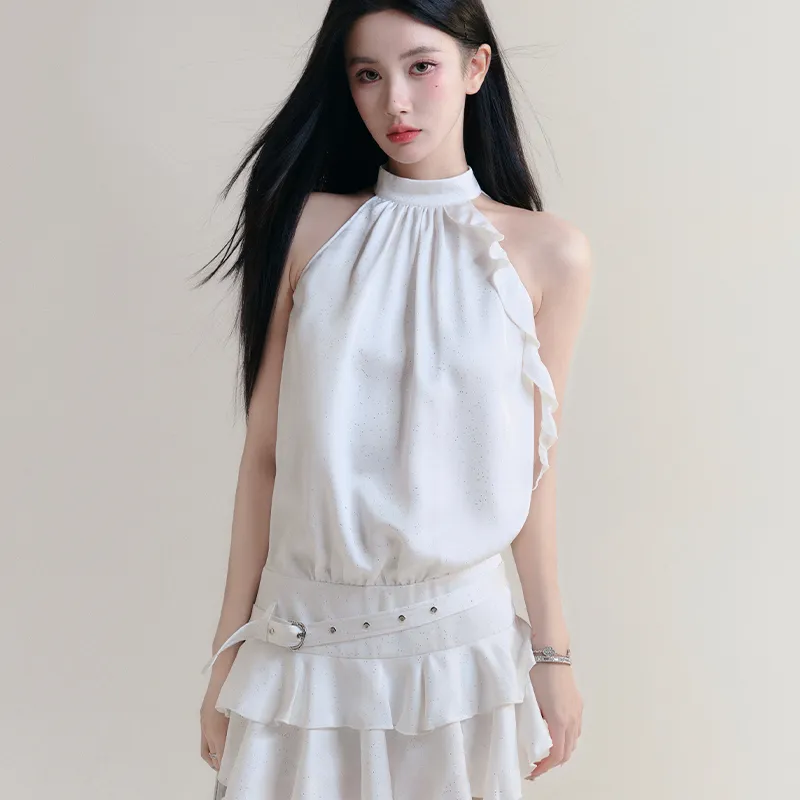 FRAGILE HEART Sleeveless Dress Women's White-1