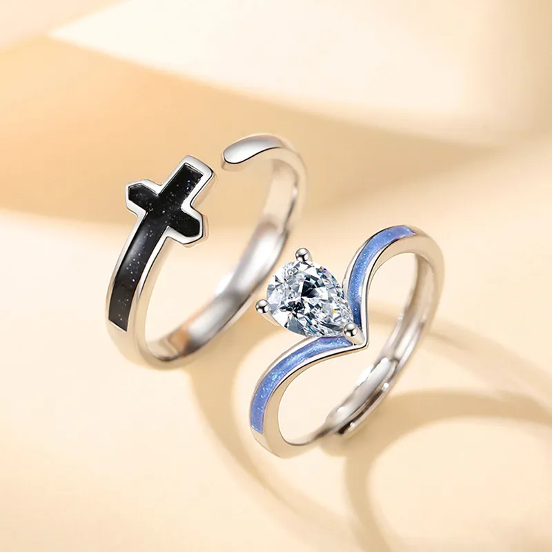 PHOENIXSILY 925 Sterling Silver Rings Unisex-4