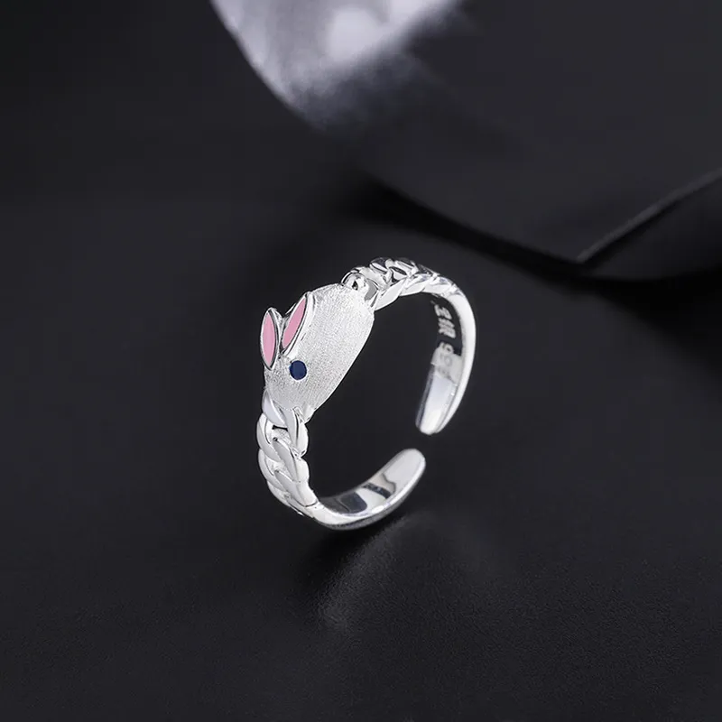 PHOENIXSILY 999 Fine Silver Rings Women's-3