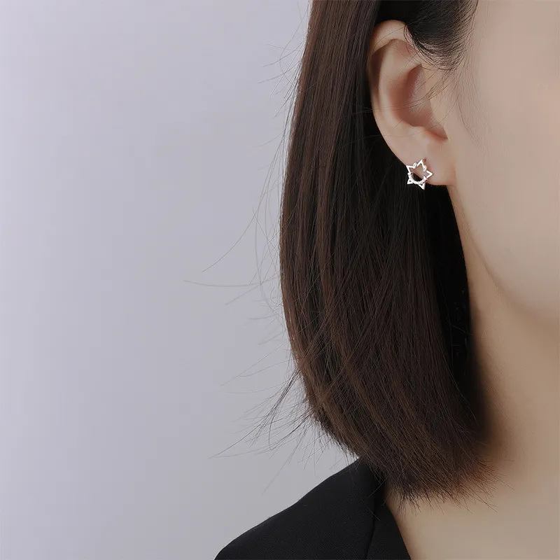 PHOENIXSILY 999 Fine Silver Stud Earrings Women's-3