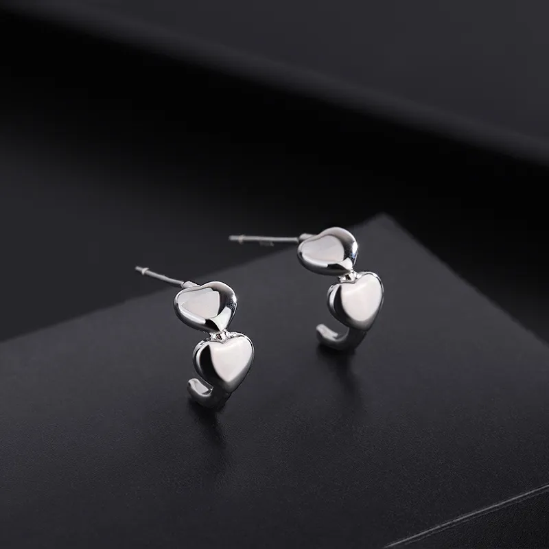 PHOENIXSILY 999 Fine Silver Stud Earrings Women's-1