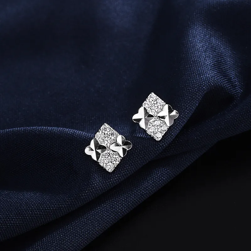 PHOENIXSILY 999 Fine Silver Stud Earrings Women's-3