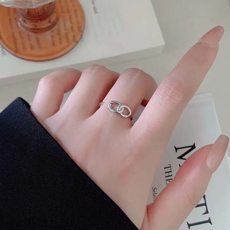 PHOENIXSILY 999 Fine Silver Rings Women's-2