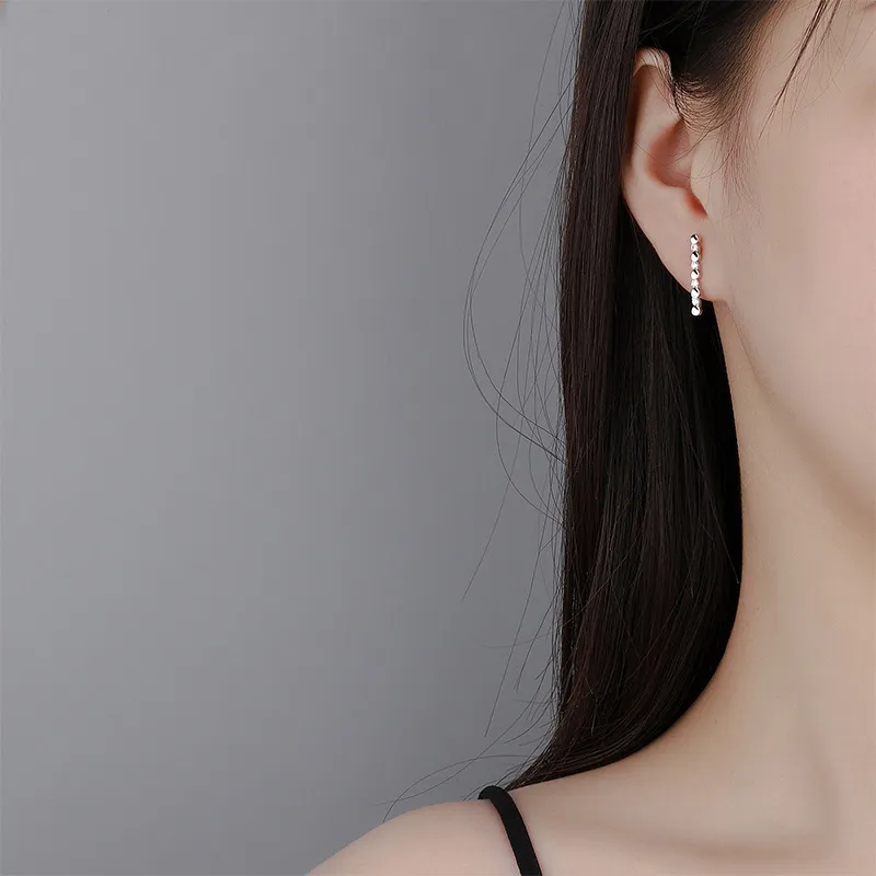 PHOENIXSILY 999 Fine Silver Stud Earrings Women's-3